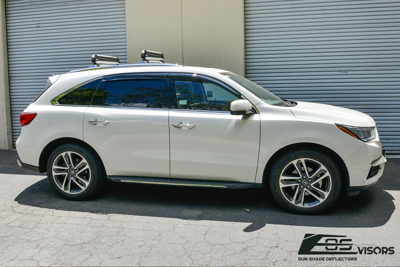 EOS Visors For 14-20 Acura MDX JDM MUGEN Style Side Window Rain Guard Deflectors