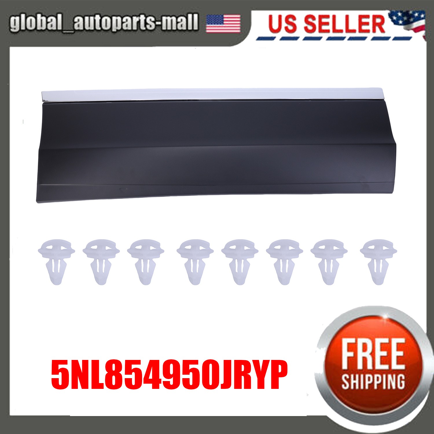 For 2018-21 Volkswagen Tiguan Right Rear Door Trim Molding 5NL854950JRYP