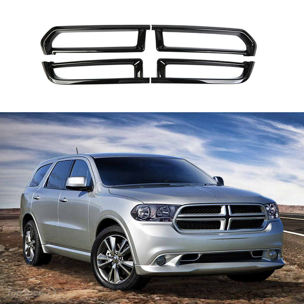 Black Front Grill Mesh Grille Inserts Trim Cover for Dodge Durango 2011-2020 ABS