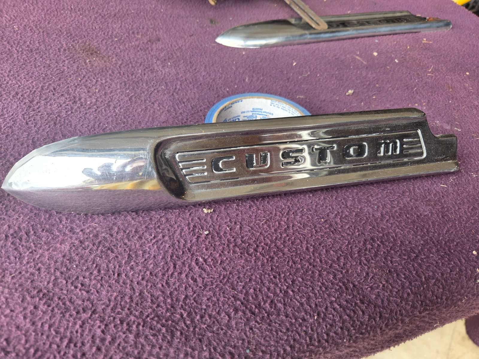 1950 Ford Truck Driver Side Left Front Fender CUSTOM Trim Moulding Bobber Rat
