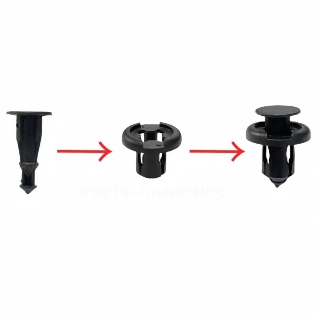 US100Pcs Bumper Clips Hood Fender Push Rivets Retainer Fasteners For Honda Pilot