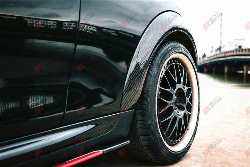 Carbon Fiber/Unpainted Side Fender Flare Wheel Arch Cover Fits Mini Cooper F56