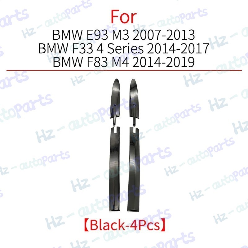 4PCS Left / Right For BMW M3 M4 E93 F33 F83 07-19 Convertible Roof Top Hinge Cap