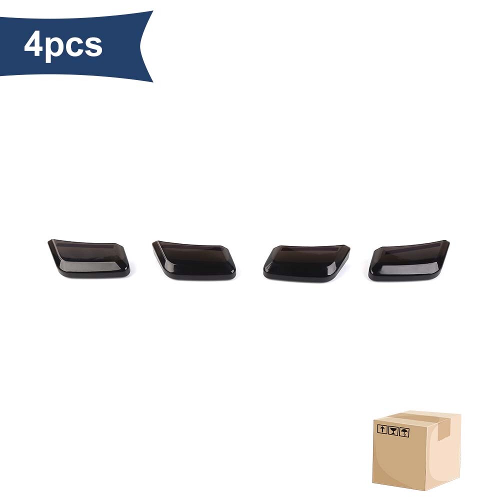 SmokedBlack Wheel Eyebrow Signal Light Cover Accessories For Ford F150 Raptor21+
