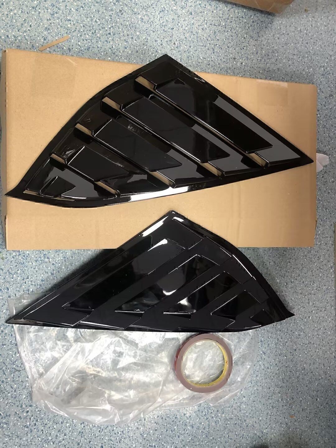 For Honda Accord 2018 2019-22 Side Vent Window Quarter Louver Cover Glossy Black