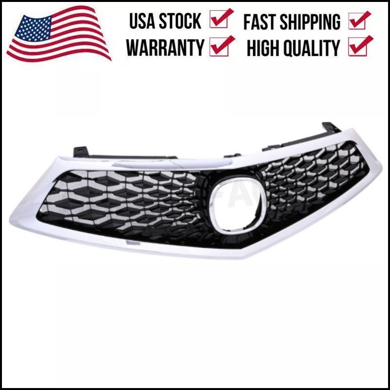 W/Chrome Trim Front Bumper Upper Grille for 2018 2019 2020 Acura TLX 71124TZ3A11
