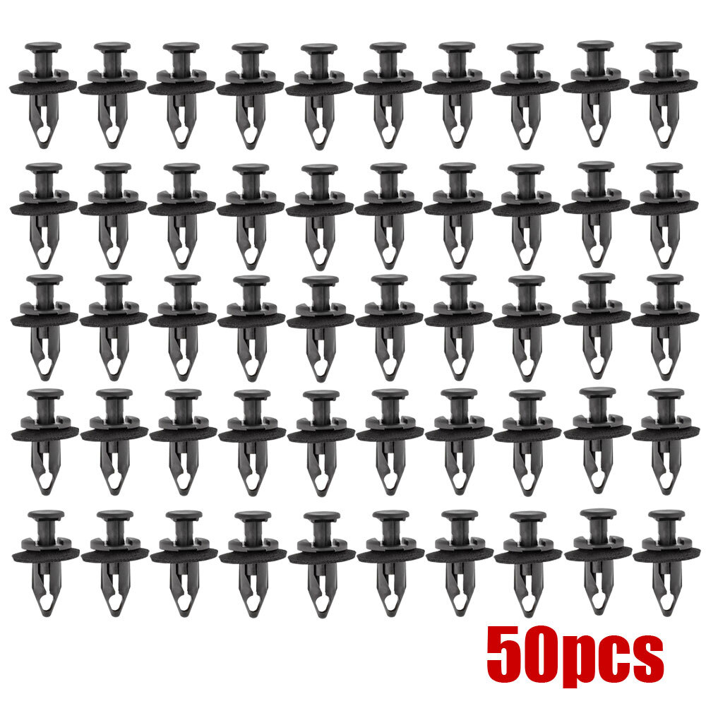 50pcs Car Radiator Core Support Upper Panel Cover Retainer Nylon Clips Car Parts