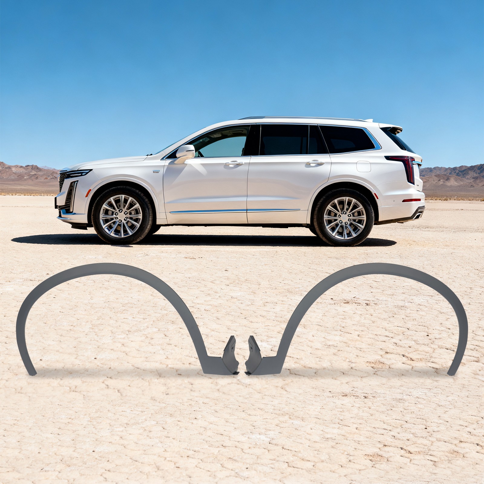 Right And Left Front Fender Flare For 2020-2024 Cadillac XT6 Front Fender Trim