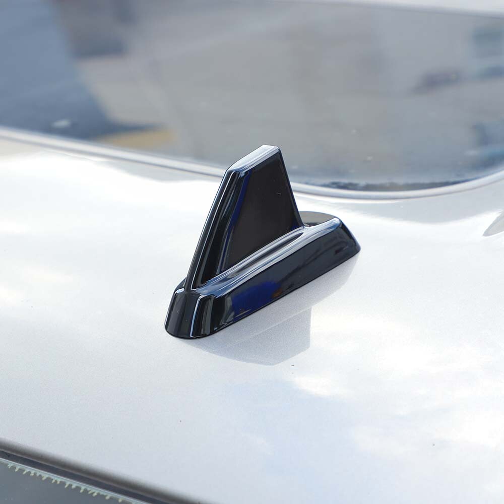 Black Roof Top Plated Antenna Base Cover Trim For Chevy Avalanche Suburban 07-13