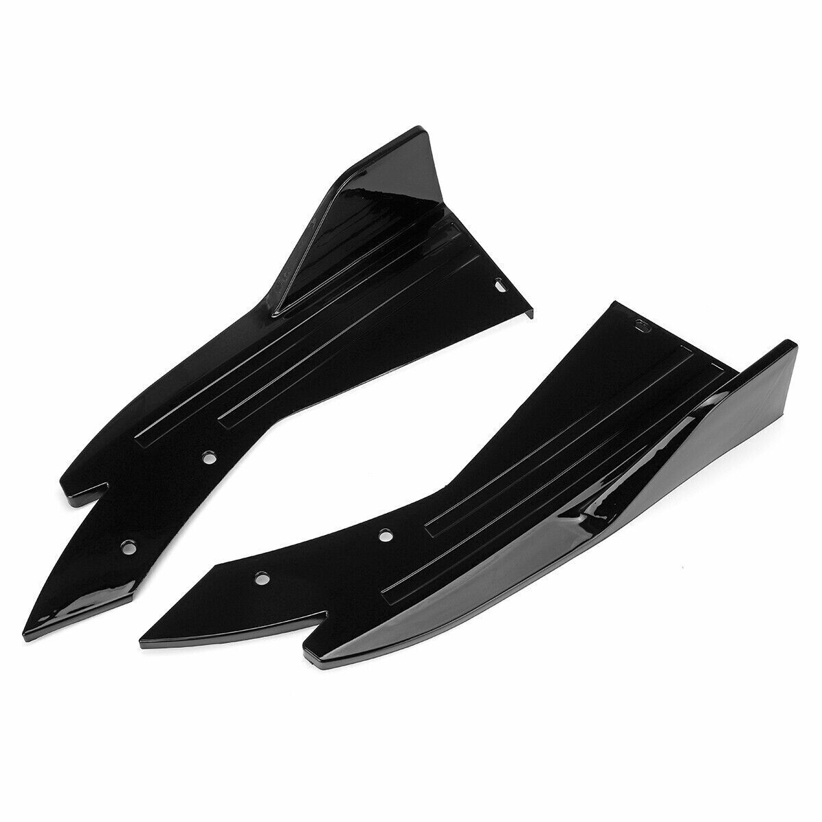 For Honda Accord Rear Bumper Lip Diffuser Splitter Spoiler Glossy Black