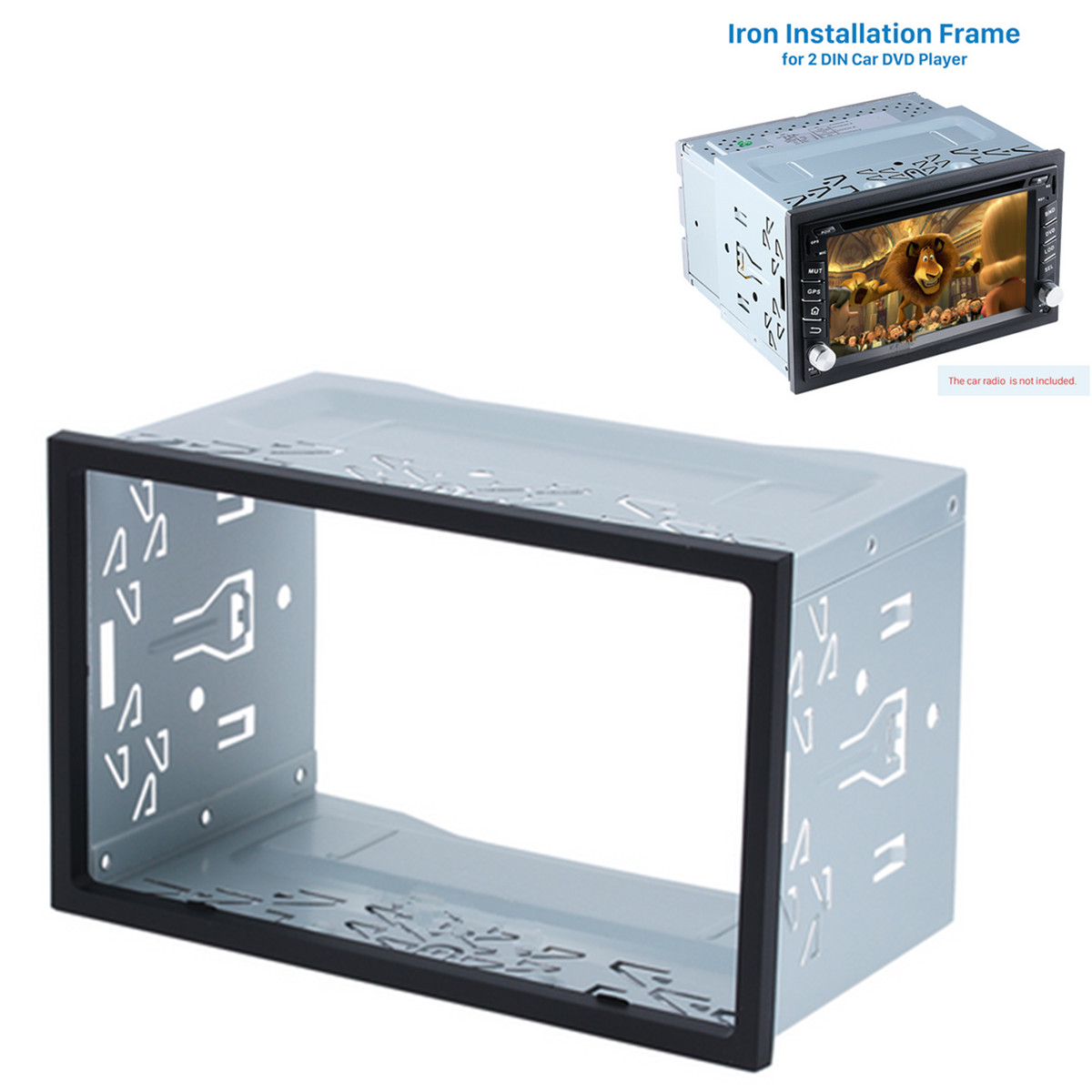 Car Radio DVD Stereo 2 Din Silver Dash Kit Trim Panel Accessories Accessory