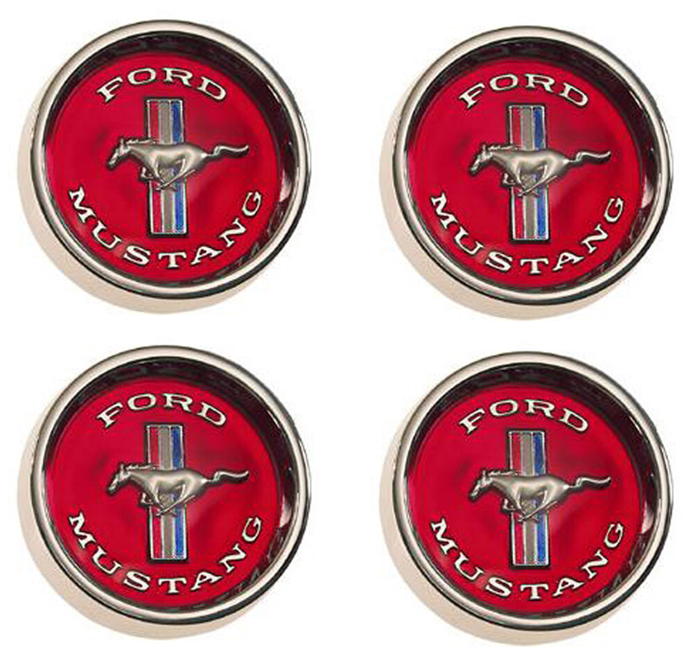New! Mustang Style Styled Steel GT Wheels 14″ x 6″ Set of Complete W/ Caps, Nuts