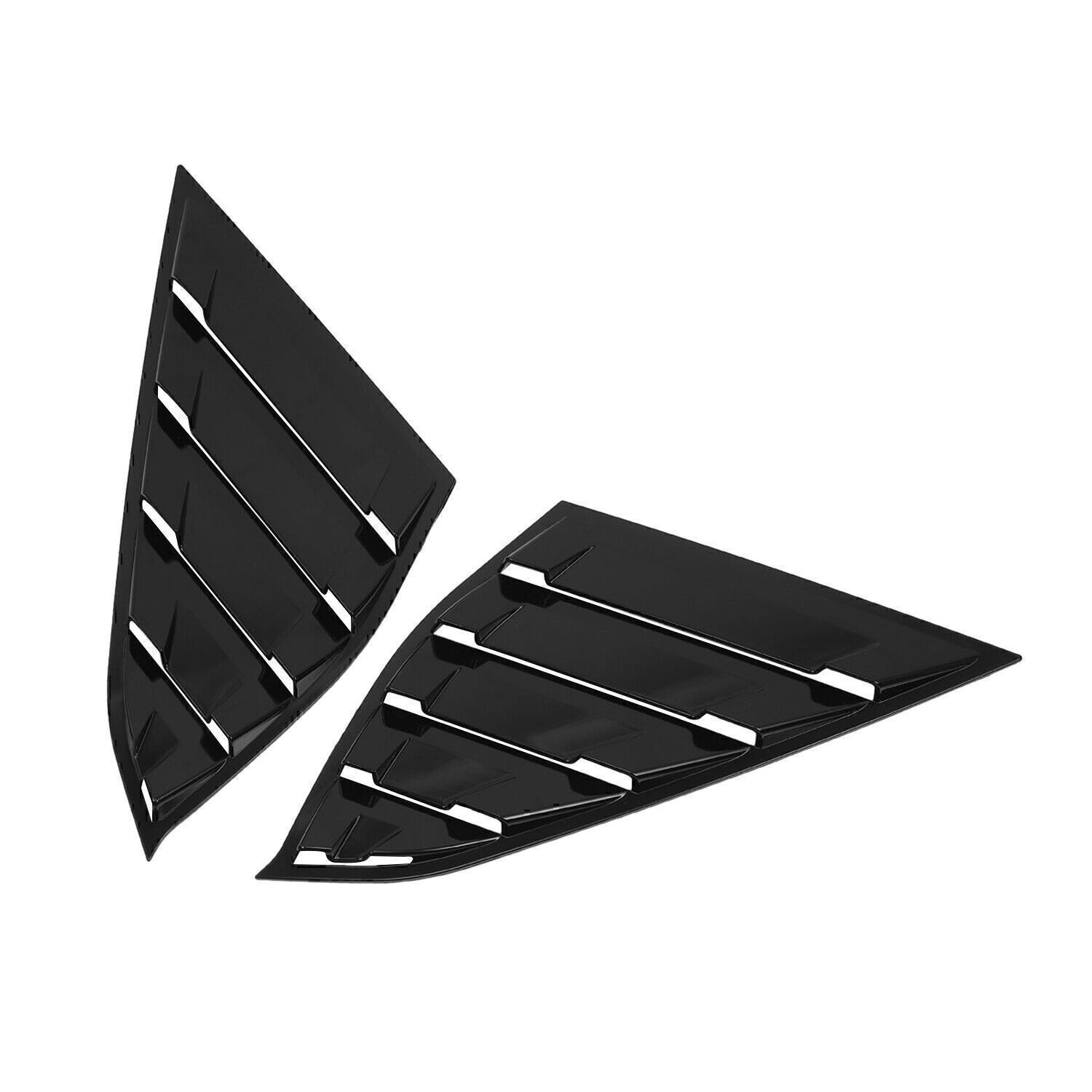 For Honda Accord 2018 2019-22 Side Vent Window Quarter Louver Cover Glossy Black
