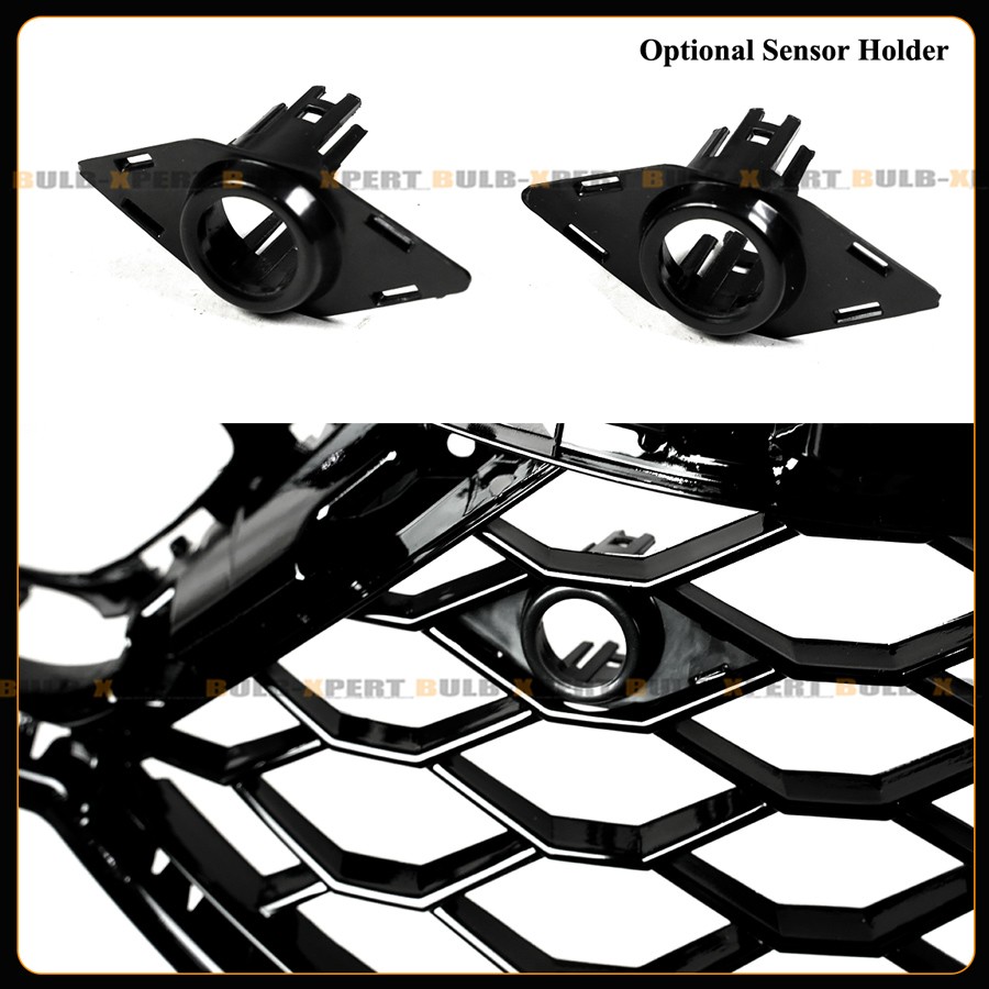 For 25-26 Honda Civic Type-R Style Gloss Black Front Upper Honeycomb Mesh Grille