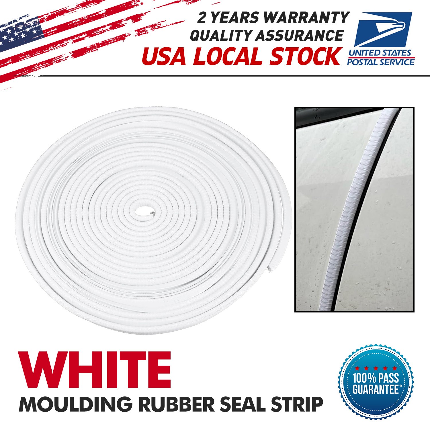 6M/20ft U-Shape Car Door Edge Guard Molding Trim Rubber Edge Strip Seal Upgraded