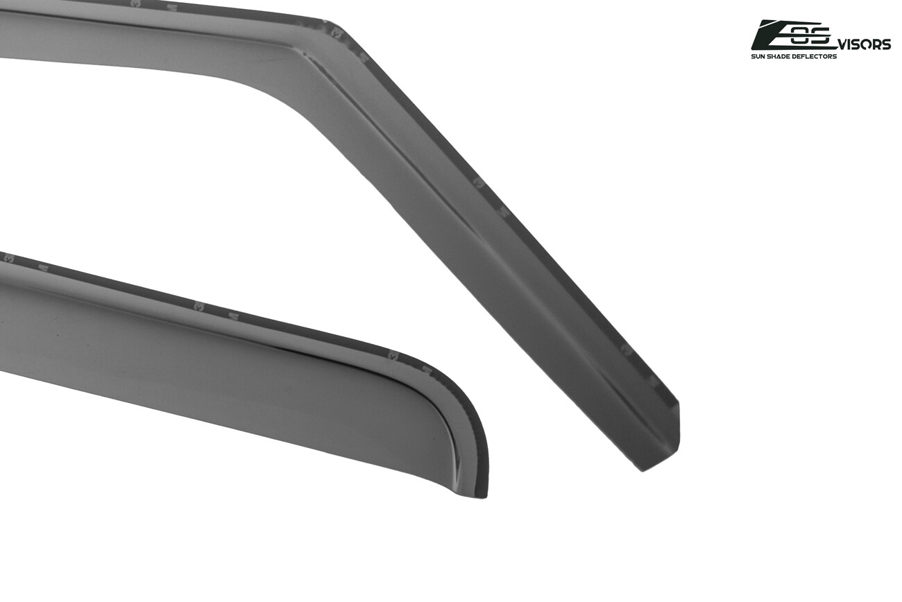 EOS Visors For 09-16 Ford F250 F350 F450 F550 Crew Cab IN-CHANNEL Rain Guards