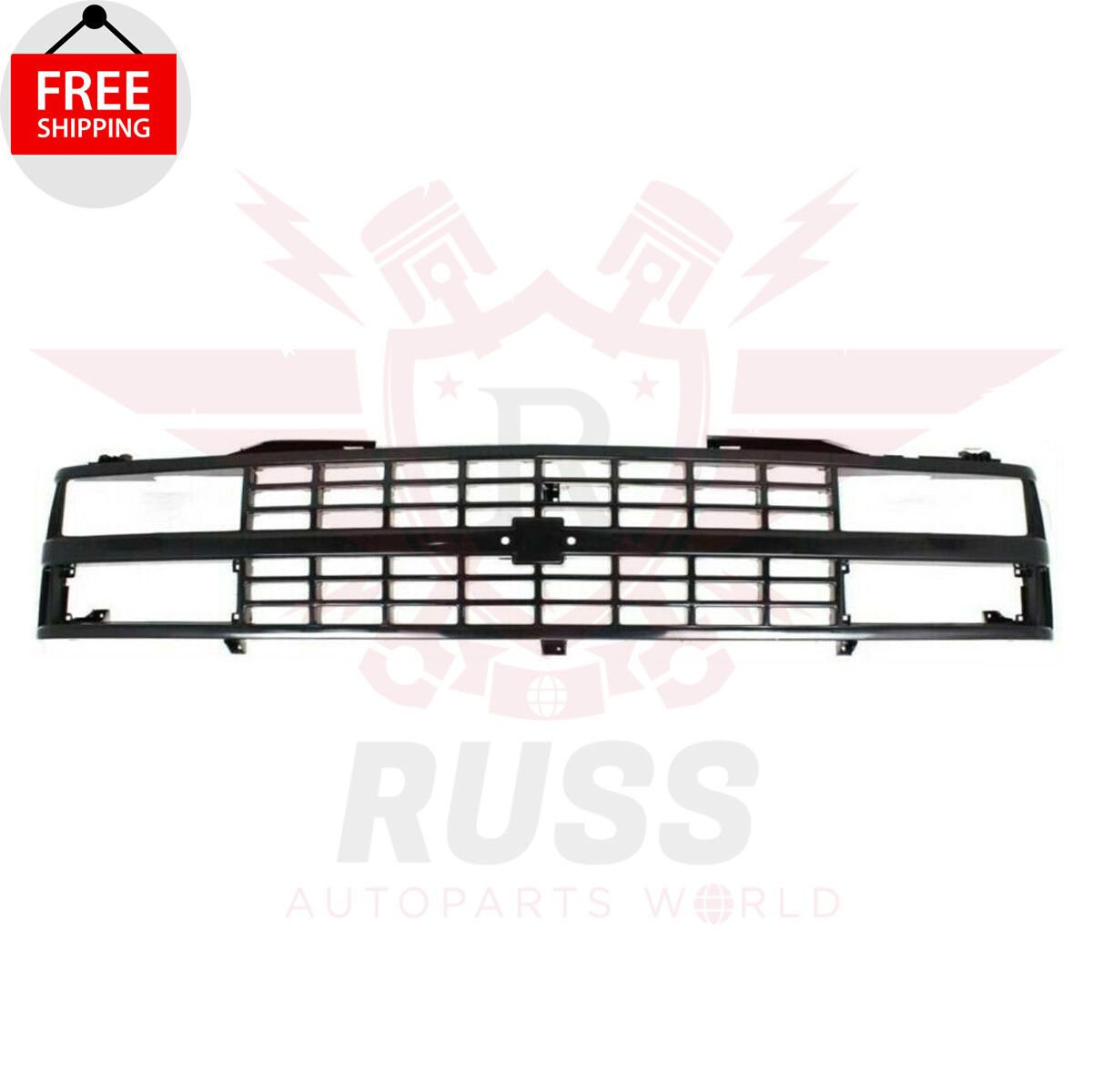 New Front Grille Black Shell & Insert Fits 88-93 Chevrolet C1500 K1500 GM1200228
