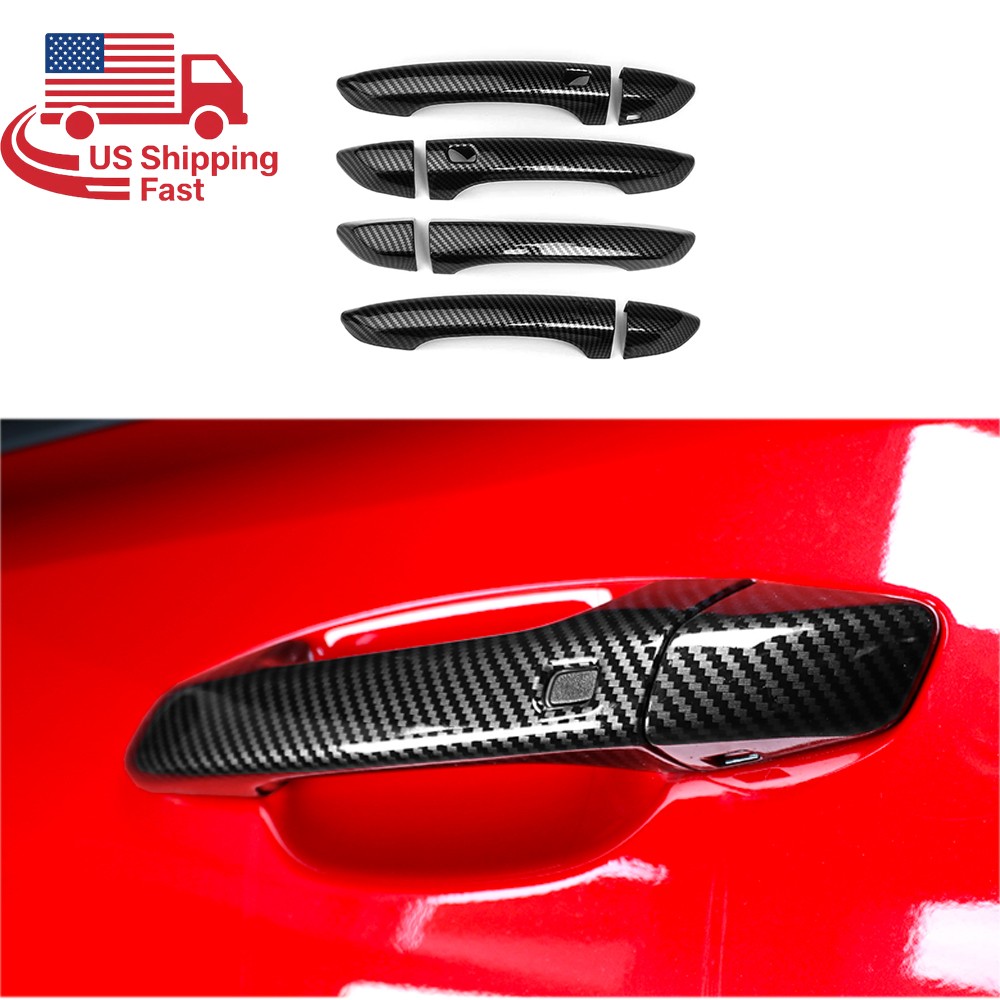 ABS Carbon Exterior Door Handle Cover Trims For Kia Stinger 2018-2023 Accessorie