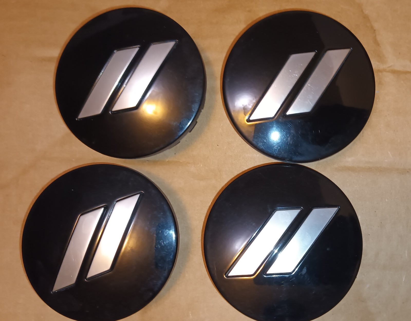 4pc Set 63mm Silver Slash Wheel Center Caps For Dodge Charger Challenger Durango