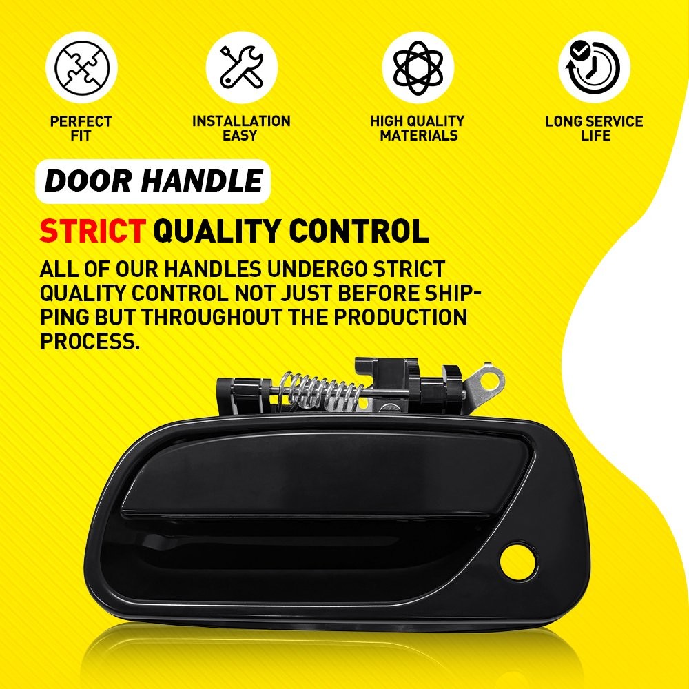 Front Driver Exterior Door Handle Black Lever For 1993-98 Toyota T100 TO1310115