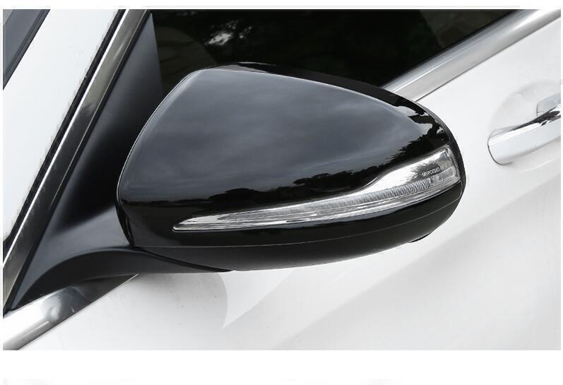 For Benz CLS450 CLS350 CLS53 2019-2023 Glossy Black Rear View Mirror Cover Trim