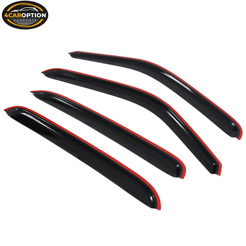 Fits 01-06 Chevy Silverado GMC Sierra Crew Cab Window Visors Rain Sun Guard Vent