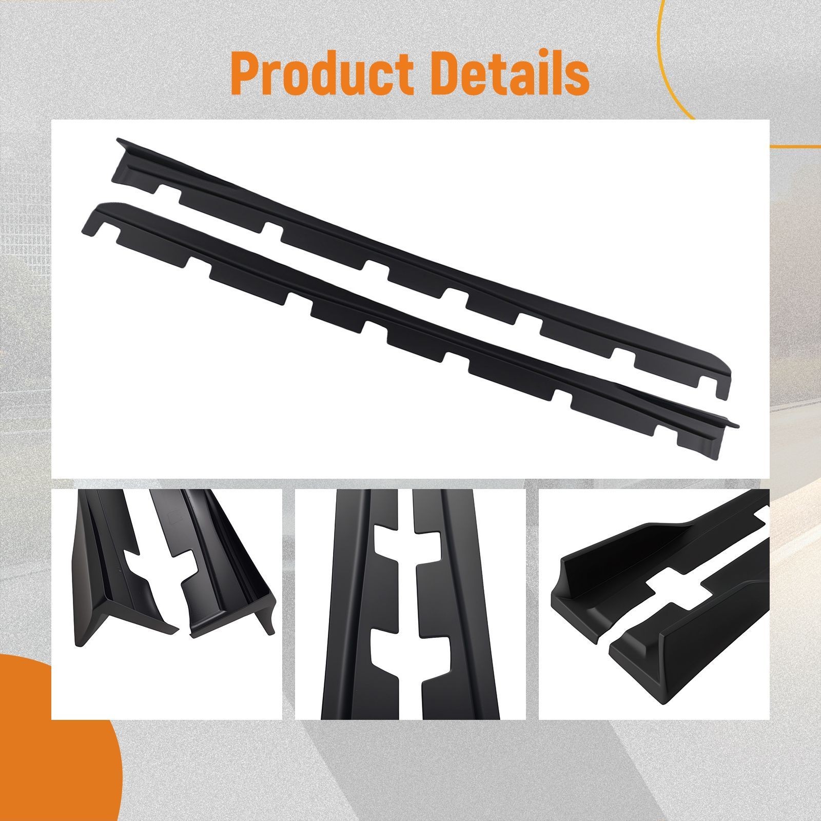 ABS Matte Black Side Skirt for Lexus IS 2014-2020 Body Extension Panel Kit