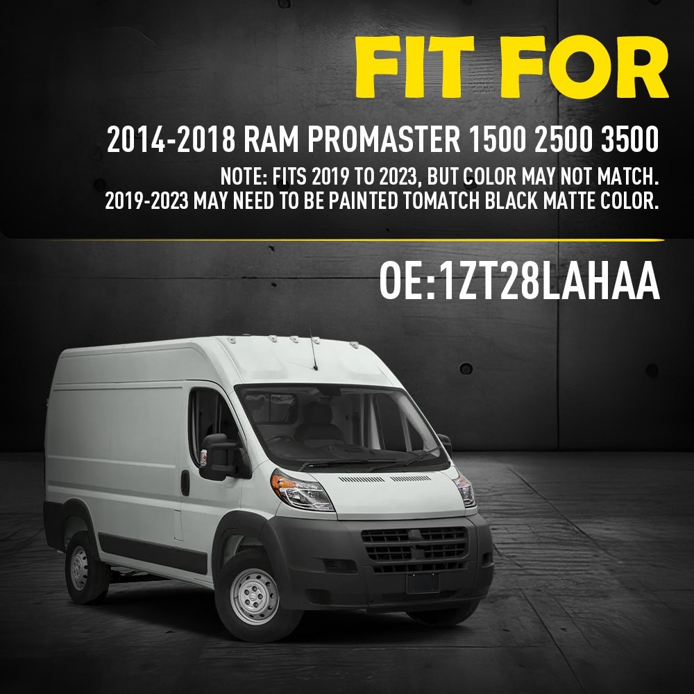For Ram ProMaster 14-18 Rear Right Side Door Trim Molding Cover 1ZT28LAHAA 1-3X