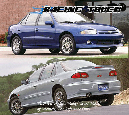 JDM Visors 2.0 mm 4pc Out Channel Rain Guard Chevrolet Cavalier 4 Door 1995-2005