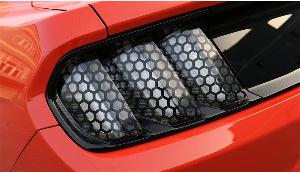 Headlight Tail Light Lamp Decor Trim Honeycomb Self-Adhesive Sticker Decals Wrap