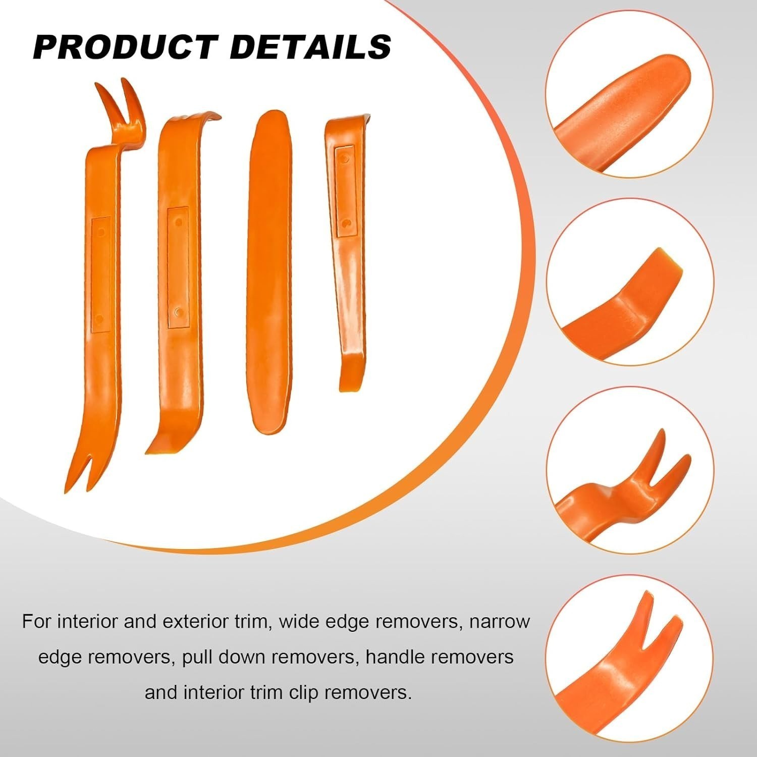 4Pcs Car Installation Tool Removal Plastic Pry Tool Kit Set Door Clip Panel Trim