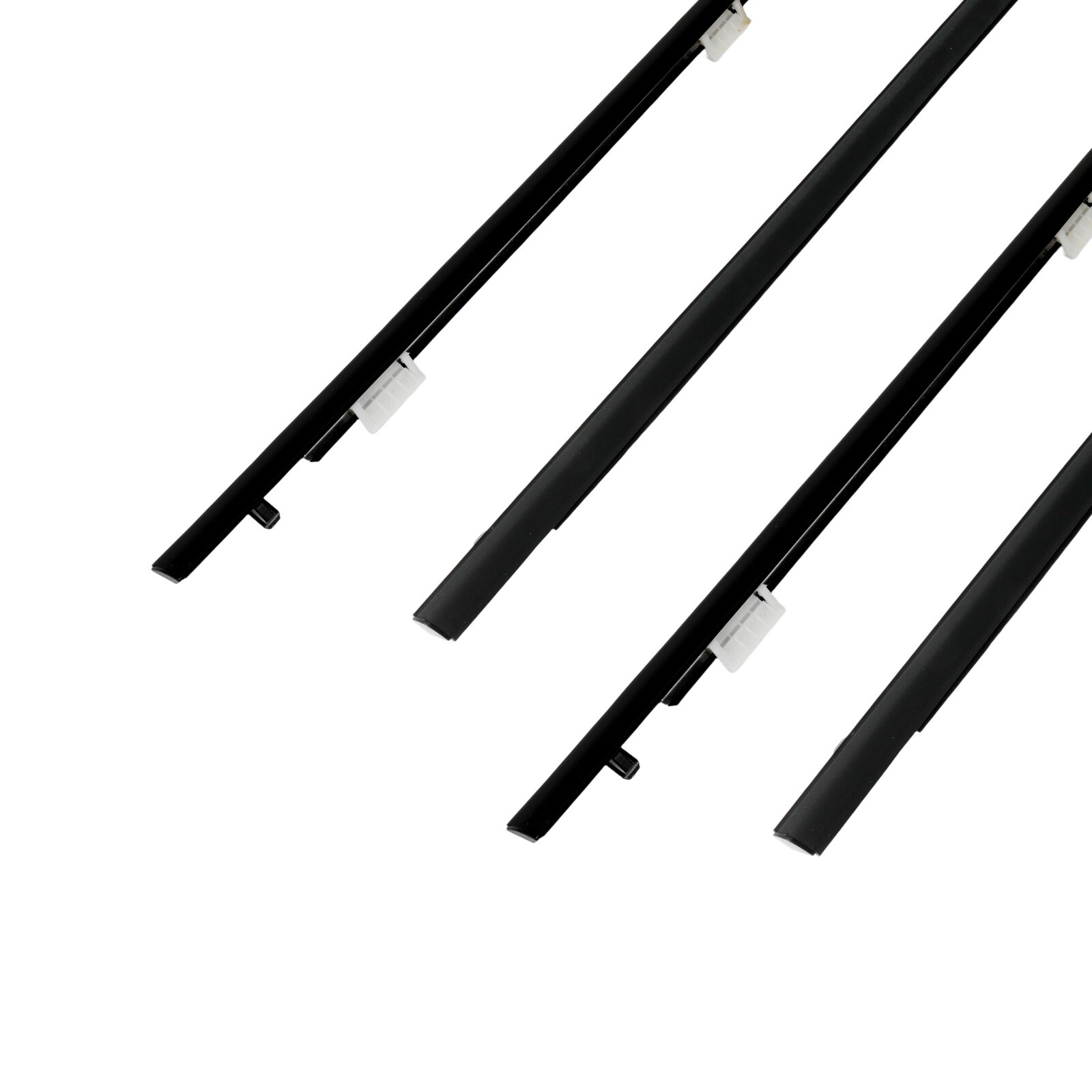 4 PCS Door Weather Strip Window Belt Seal Molding Trim for 2001-2005 Honda Civic
