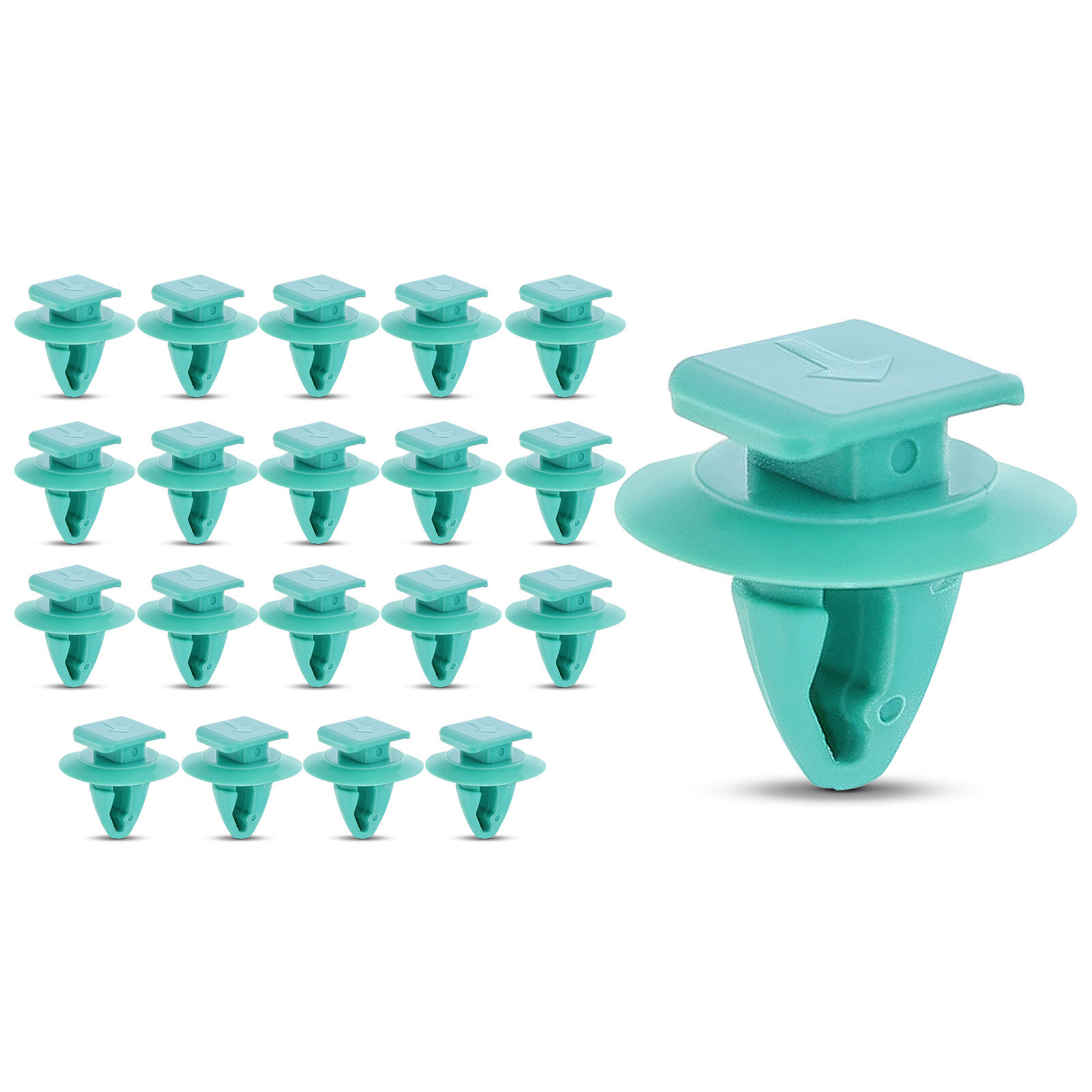 20Pcs 8mm Nylon Molding Wheel Arch Flare Retainer Clips for Jeep Renegade Fiat