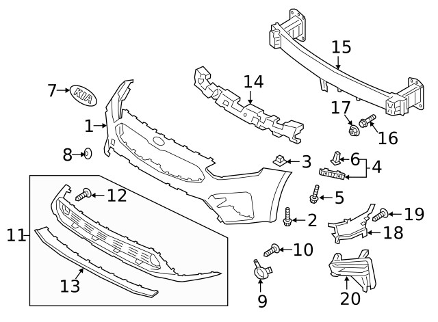 Genuine Kia Cover 86563-M7010