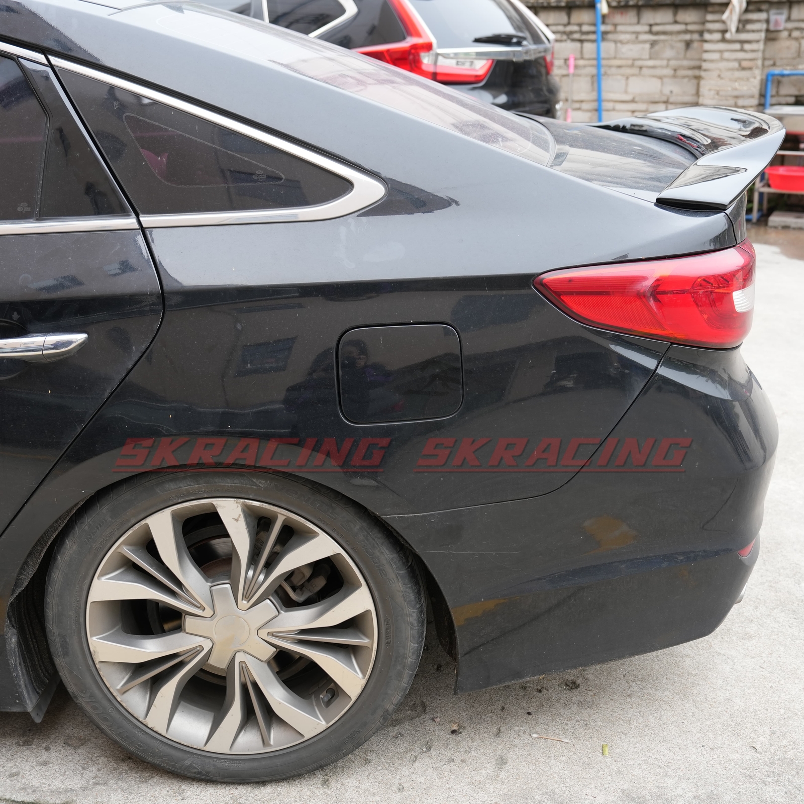 Rear Spoiler Wing Carbon/Forged Carbon/Glossy Black Fit For Hyundai Sonata 15-17