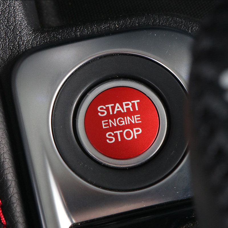 For Nissan Versa 2020-2025 Red Aluminum Interior Start Stop Button Cover