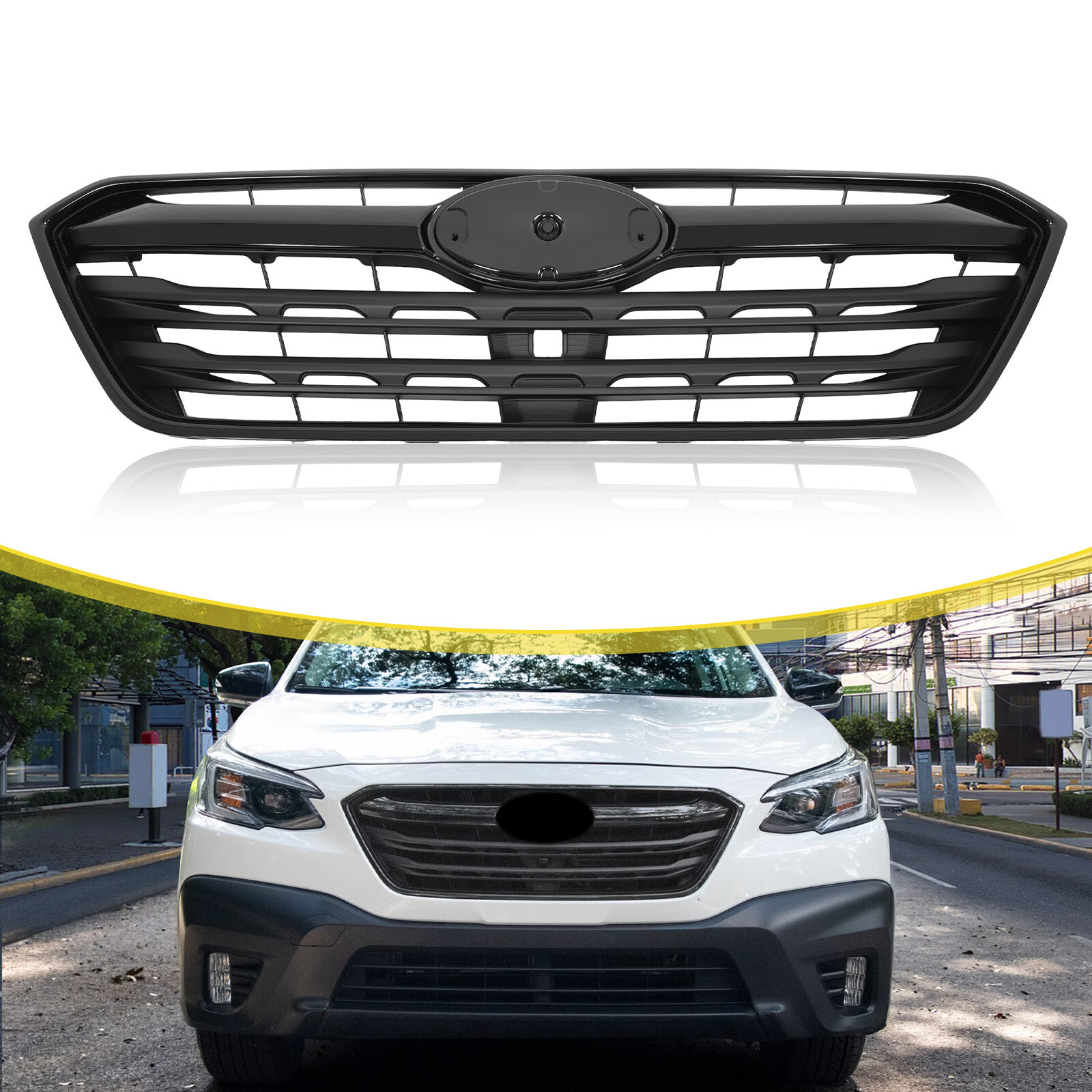 For Subaru Outback 2020-2022 #91121AN08A Front Bumper Grill Grille All Black