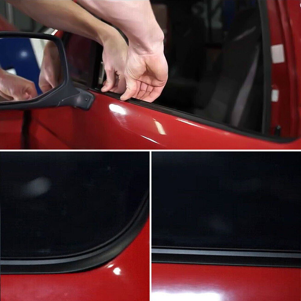 4PC New Weatherstrip Window Moulding Trim Seal Belts Kit For 1987-1997 Ford F250