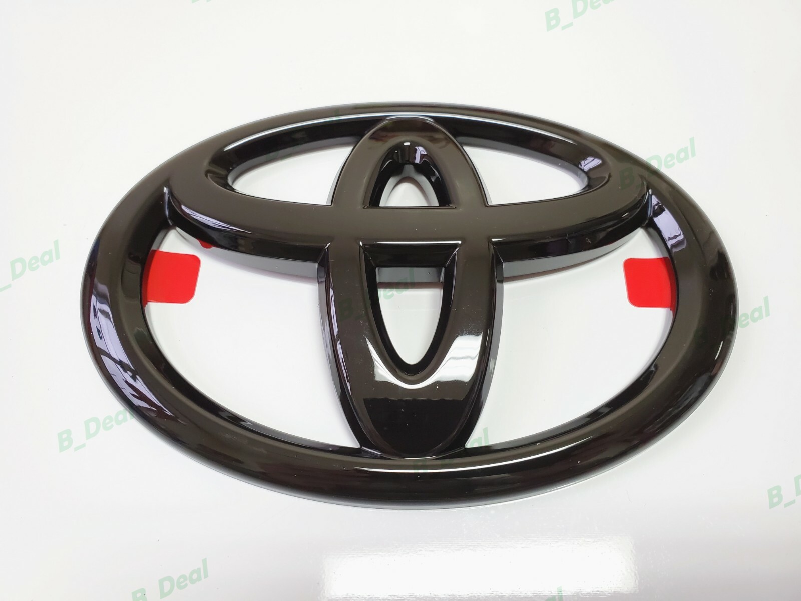 1PC Gloss Black Toyota Logo Overlay Emblem Fit Sienna Highlander Land Cruiser