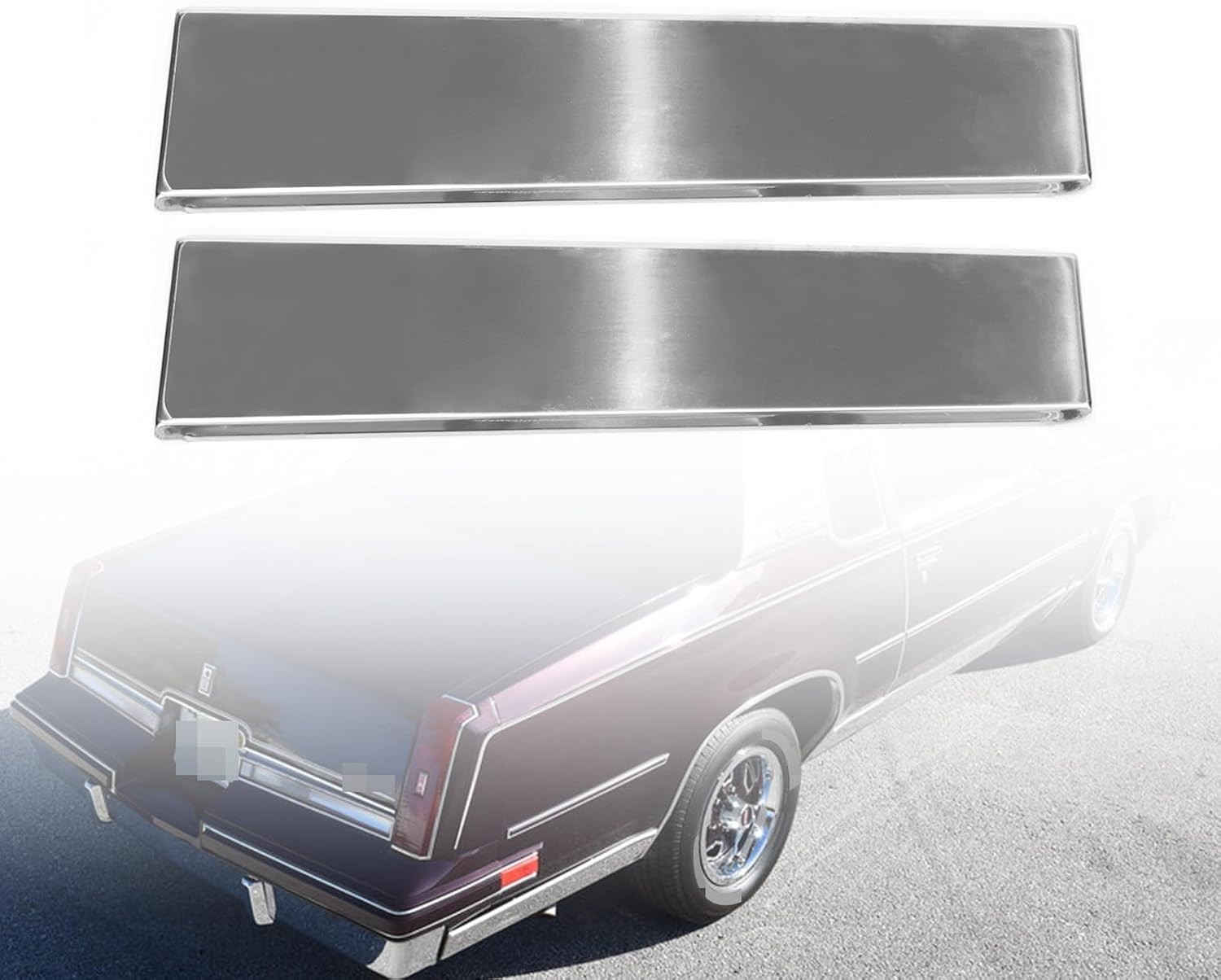 Front Lower Fender Chrome Molding Trim Compatible with 1981-1987 Oldsmobile C…