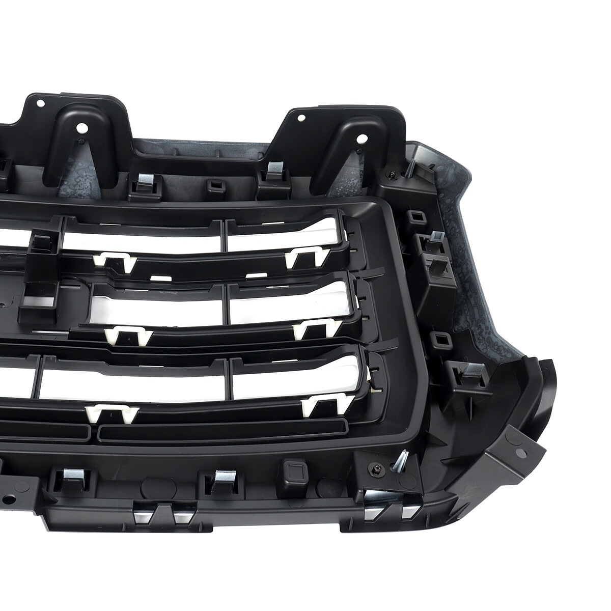 Summit White Front Bumper Grille Assembly US For 2014-2015 GMC Sierra 1500 SLT
