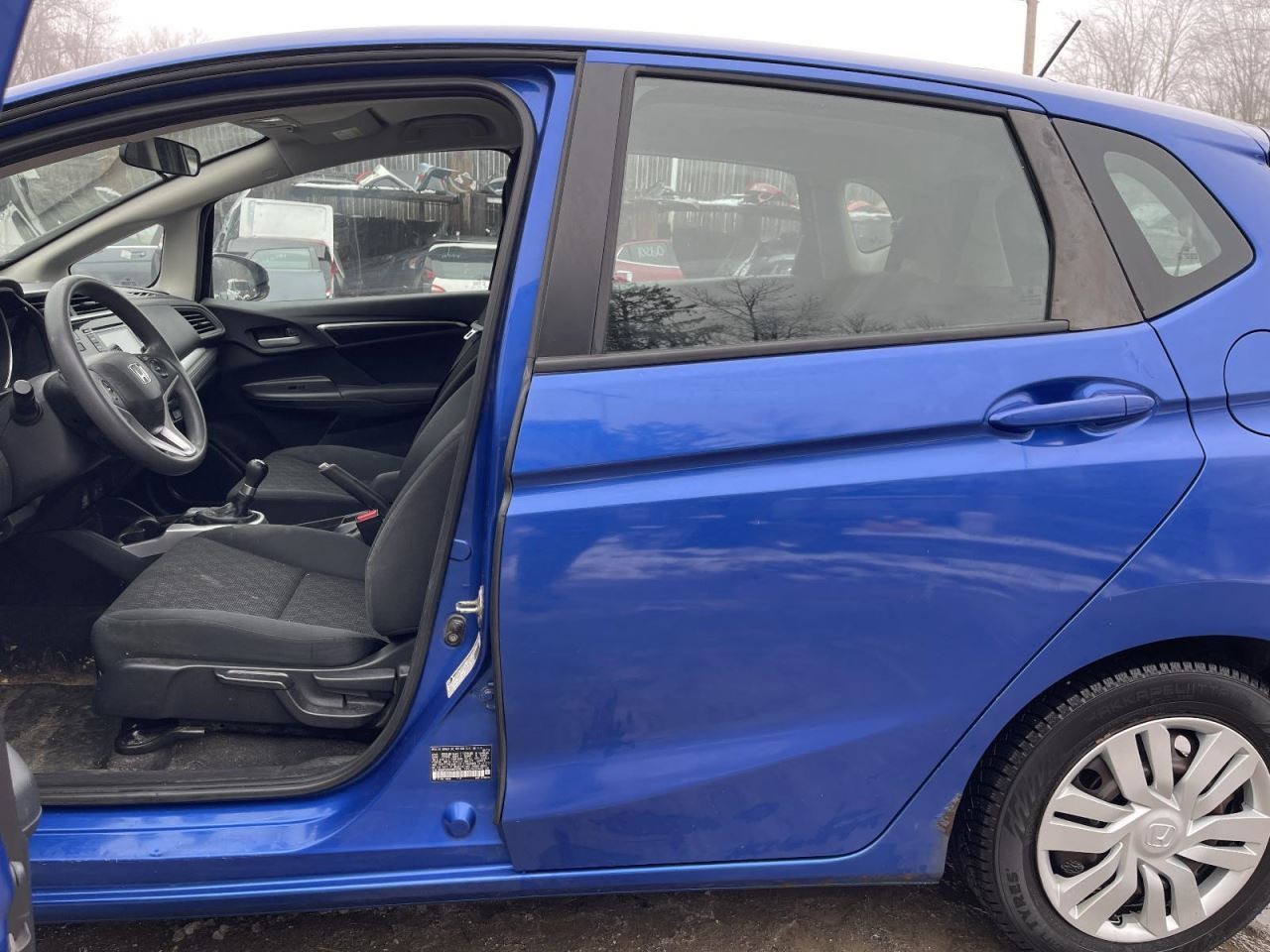 2015-2020 HONDA FIT LEFT ROCKER W/POST BLUE PC:B593M 1.5L MT FWD 122K -LX- 61871