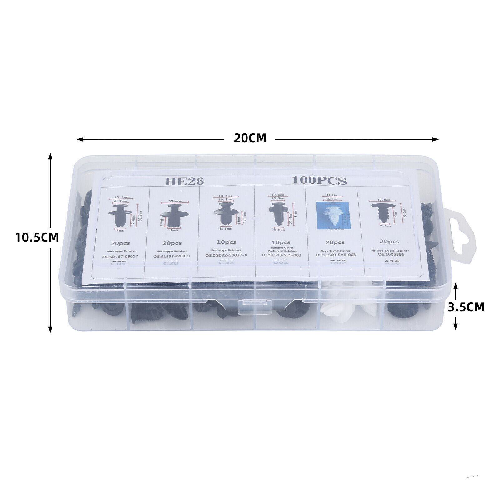 For Subaru 100Pcs Bumper Hood Clips Retainer Rivet Fastener Fender Push Pin US