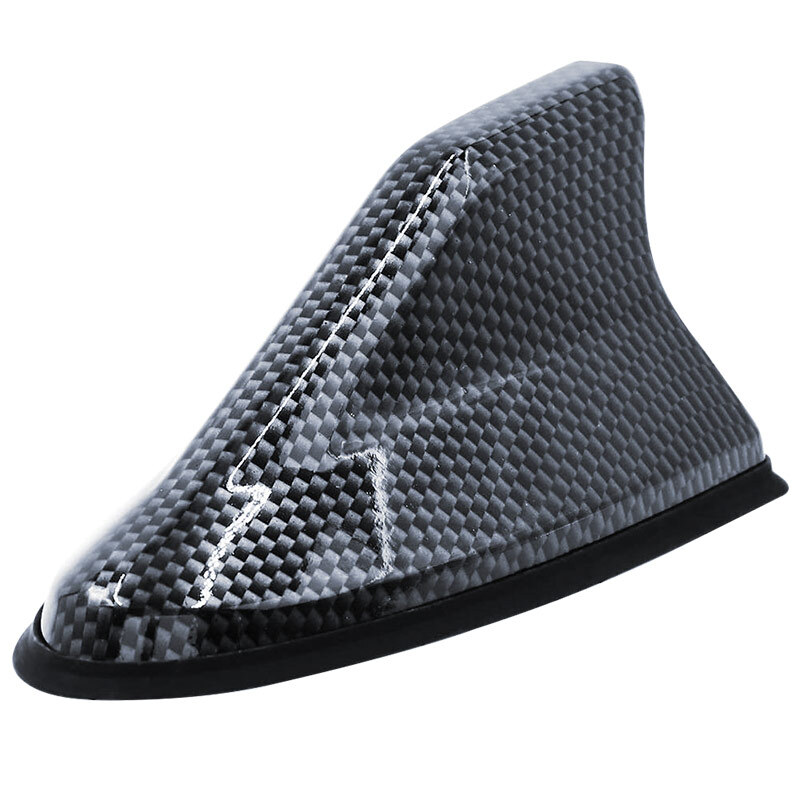 Carbon Fiber Car Roof Antenna Shark Fin Antenna Aerial AM/FM Signal Radio Aerial