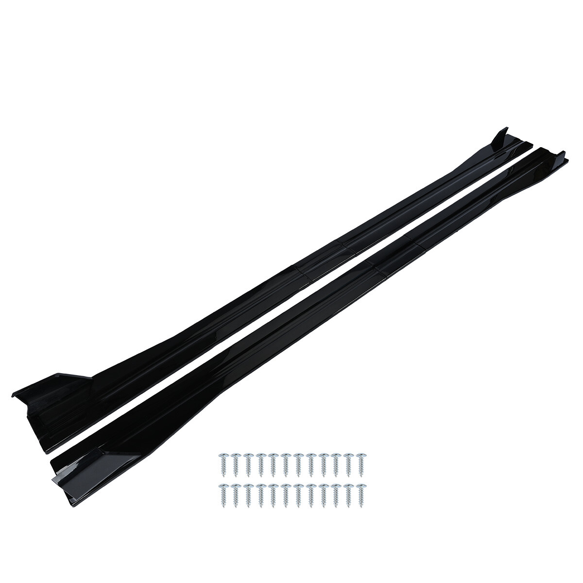 78”- 86″ Glossy Black Car Side Skirt Extension Lip For Kia Optima Adjustable