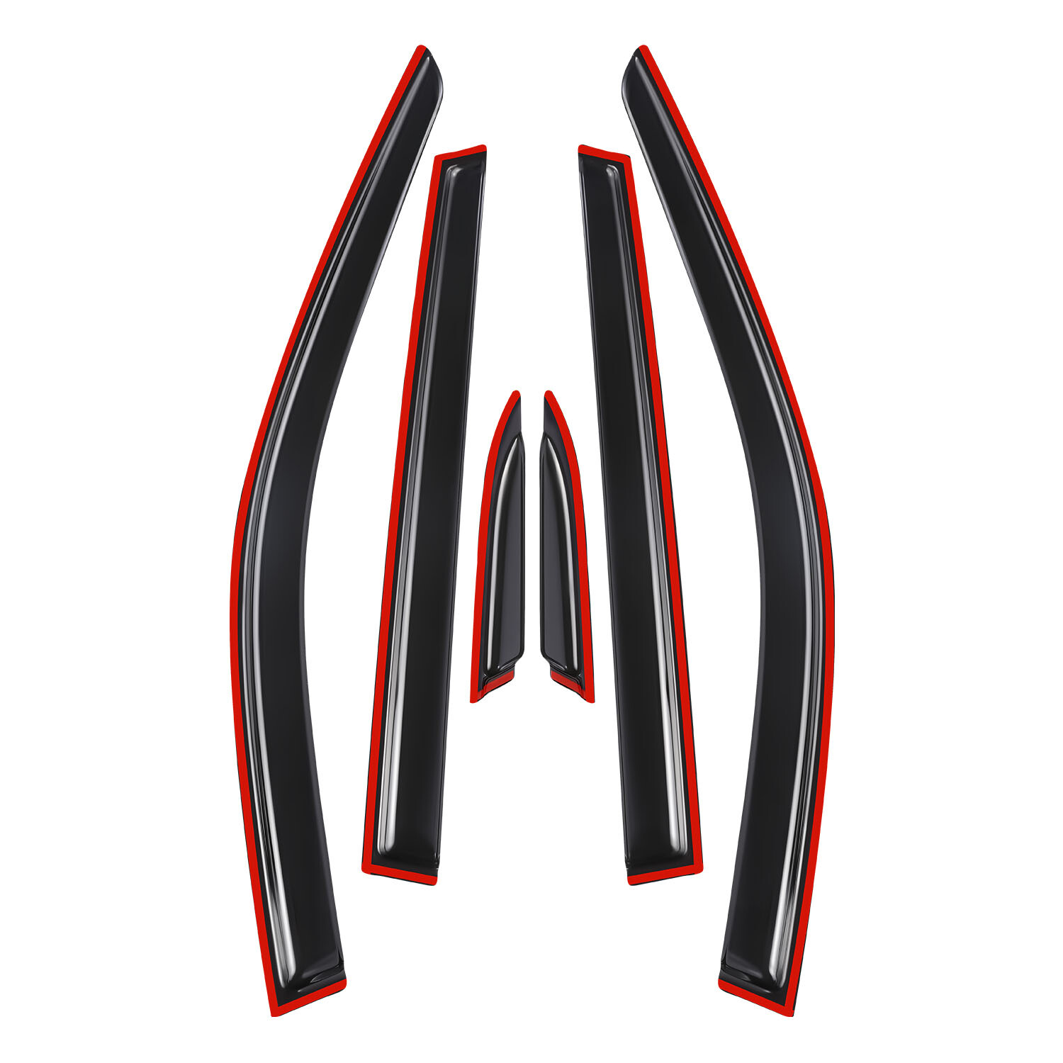 For 2023-2025 Honda CR-V CRV 6Pcs Black Window Visors Vent Shade Sun Rain Guards