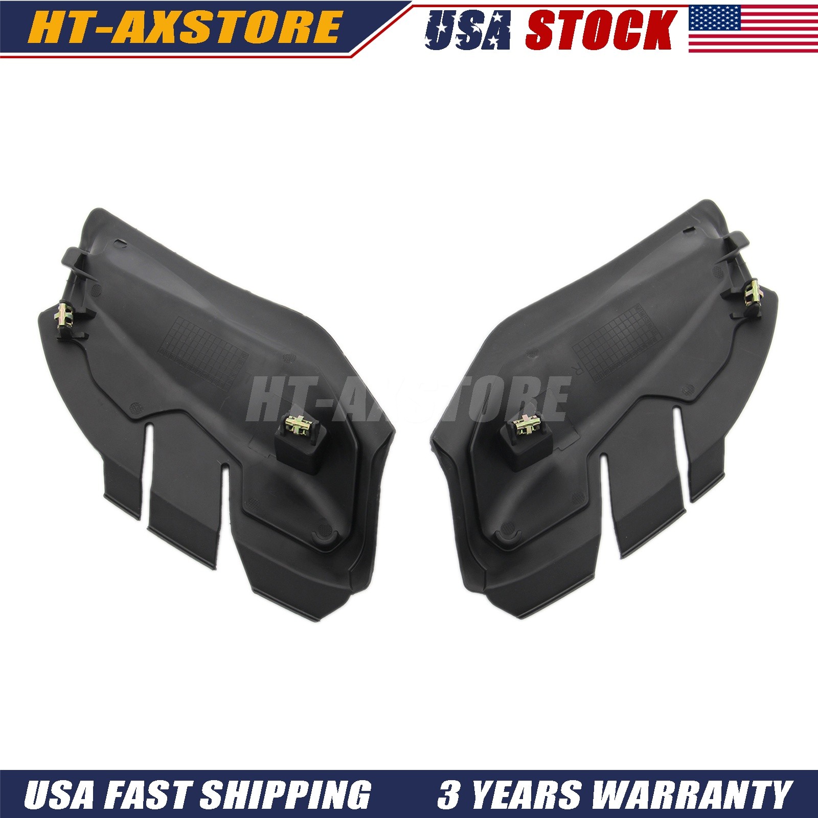 1Pair For Jeep Compass 2018-2025 Left + Right Cowl Side Panel Trims Black USA