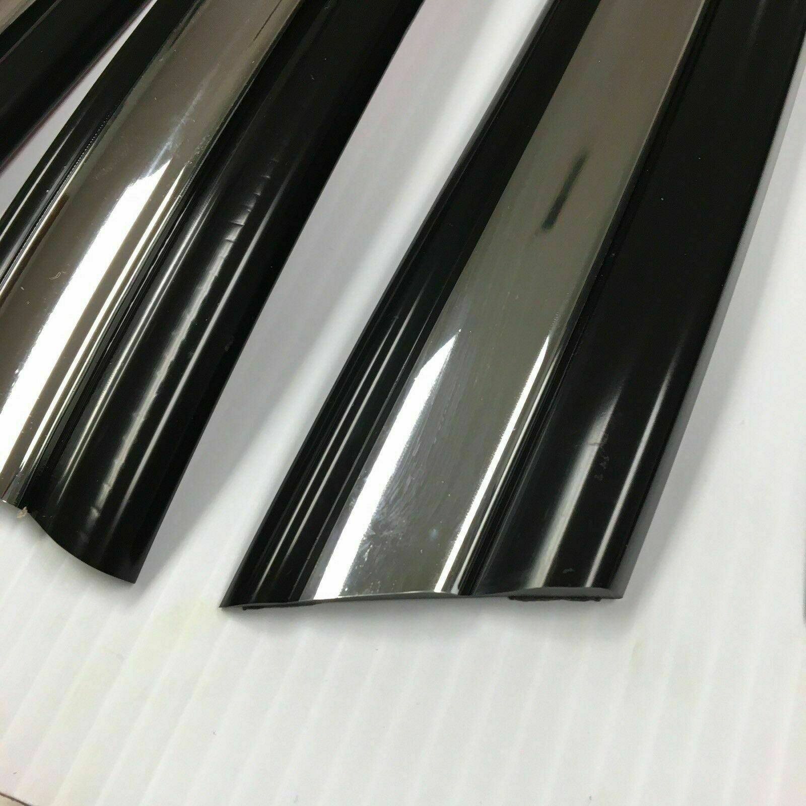 Pre-Cut Black Chrome Body Side Molding Trim 1992-98 Ford F250 Crew Cab Long Bed
