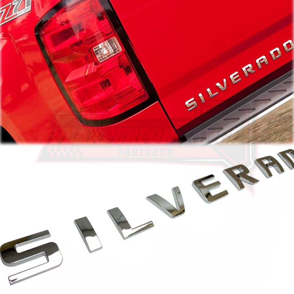 2007-2018 For Silverado 1500 2500HD 3500HD 3D Tailgate Rear Decal Letters Emblem