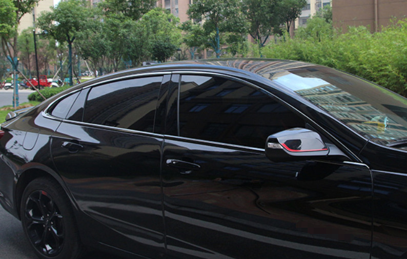 For Chevrolet Malibu 2016-2021 Black Titanium Window Molding Trim Cover Strips